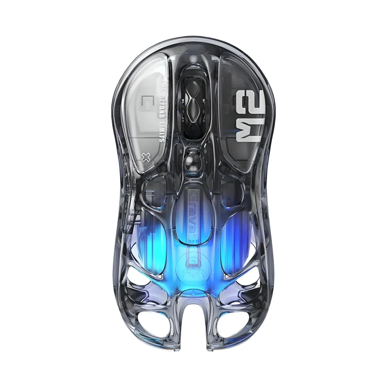Миша ігрова GravaStar Mercury M2 - Transparent Black