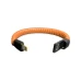 Зарядный кабель USB-браслет для телефона Lightning (light coffee) 19,5 см