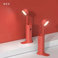 Настольная лампа-фонарь, беспроводная, с power bank (Product RED) 1200 mAh