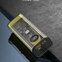 УМБ Міні Powerbank CYBERPUNK INTELLEGENCE P8 з ліхтариком, QC22,5W + PD20W, повербанк, 14000 mAh (orange)