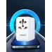 Универсальное зарядное устройство TESSAN GM-637 под любую розетку, 2 USB, 2 Type-C, 10A, 2500W, 65W, (white)