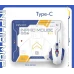 Миша бездротова Inphic F9-mecha з підключенням USB 2.4ГГц та 2400DPI, + фірмовий килимок 30*25 см, white-blue