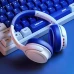 Наушники беспроводные Inphic H1 складные со встроенным микрофоном, бело-синий