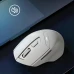 Миша Inphic DR6+ бездротова Bluetooth та USB 2.4ГГц, 2400 DPI, бежевий