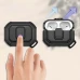 Защитный ударопрочный чехол для наушников AirPods PRO 2 с карабином и защелкой, черный