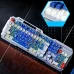 Клавіатура Inphic K9 MECHA дротова повнорозмірна з регульованим підсвічуванням RGB, безшумна, синьо-білий (Eng)