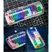 Клавіатура Inphic K9 MECHA дротова повнорозмірна з регульованим підсвічуванням RGB, безшумна, синьо-білий (Eng)