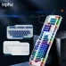 Клавіатура Inphic K9 MECHA дротова повнорозмірна з регульованим підсвічуванням RGB, безшумна, синьо-білий (Eng)