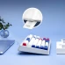 Проводная клавиатура Inphic K9 с RGB подсветкой, подключение USB-TypeC, компактная, тихая, бело-синяя (Ukr)