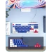 Дротова клавіатура Inphic K9 з RGB підсвічуванням, підключення USB-TypeC, компактна, тиха, синьо-білий (Eng)