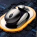 Миша бездротова Inphic X2 з підключенням USB 2.4Gz + Bluetooth, акумулятором та 2400 DPI, gray
