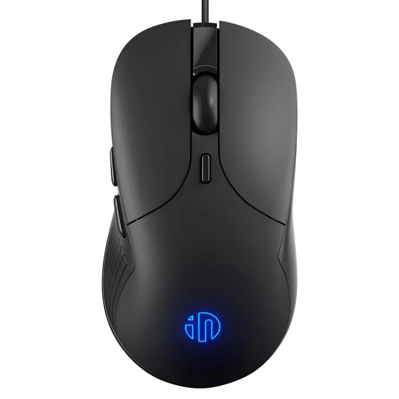 Миша дротова Inphic B2 ігрова з регульованою RGB підсвіткою та 8800 DPI, ЧОРНИЙ матовий