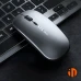 Миша бездротова Inphic M1Pro з підключенням USB 2.4ГГц + Bluetooth, акумулятором, 2400 DPI, сірий