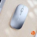 Миша бездротова Inphic M1Pro з підключенням USB 2.4ГГц + Bluetooth, акумулятором, 2400 DPI, срібло