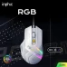 Дротова ігрова миша Inphic PG1 з RGB-підсвічуванням, 12800 DPI, біло-сірий