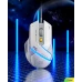 Дротова ігрова миша Inphic PG1 з RGB-підсвічуванням, 12800 DPI, біло-сірий