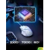 Дротова ігрова миша Inphic PG1 з RGB-підсвічуванням, 12800 DPI, біло-сірий
