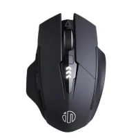 Миша бездротова Inphic A1 з підключенням USB 2.4Gz + Bluetooth, з акумулятором та 2400 DPI, mate black