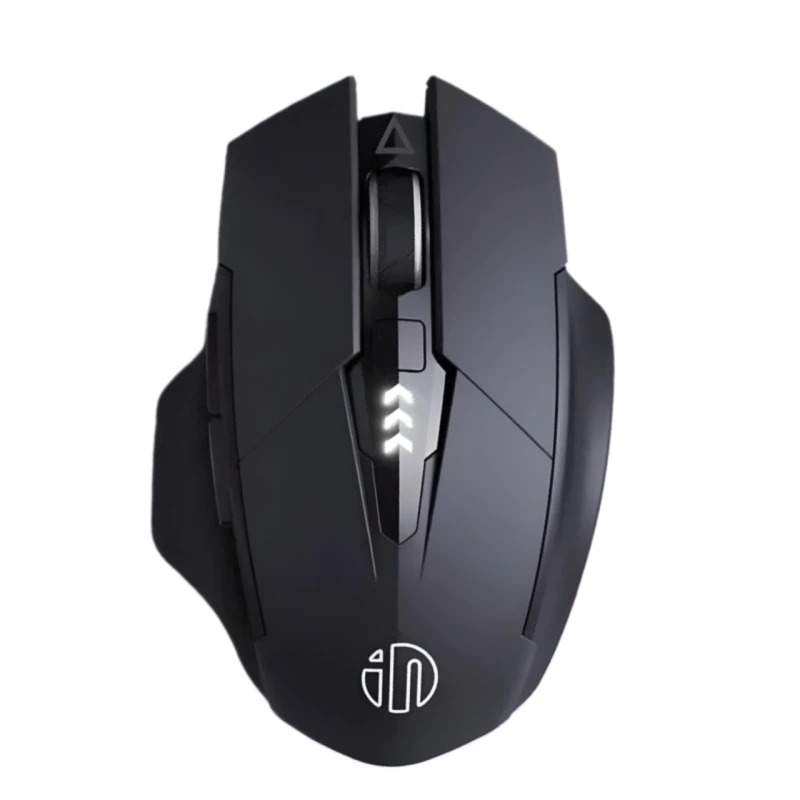 Миша бездротова Inphic A1 з підключенням USB 2.4Gz + Bluetooth, з акумулятором та 2400 DPI, mate black