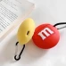 Защитный силиконовый чехол M&M для наушников AirPods PRO/PRO 2 с карабином, красный