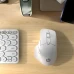 Миша HP Professor 1 з комбінованим підключенням USB, Bluetooth, USB2.4ГГц, акумулятором, 4000DPI, білий
