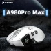 Миша бездротова DAREU A980 Pro Max ігрова з комбінованим підключенням, TFT-екраном, 26000DPI, white