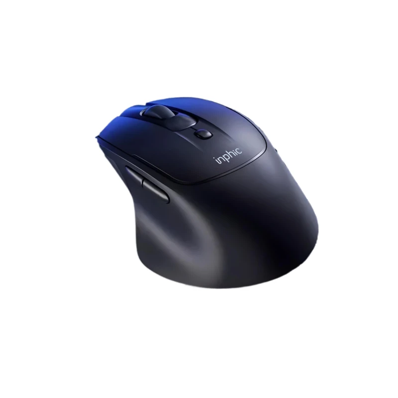 Миша Inphic DR2 бездротова Bluetooth + USB 2.4ГГц та 2400 DPI, сірий