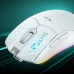 Миша Mechrevo M500HF ігрова з комбінованим підключенням USB, Bluetooth, USB 2.4ГГц, RGB, 4800DPI, білий