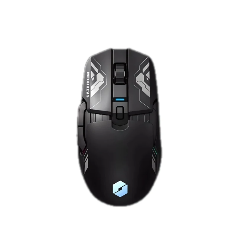 Миша Mechrevo M770 ігрова з комбінованим підключенням, RGB підсвічуванням, 26000DPI, black + килимок