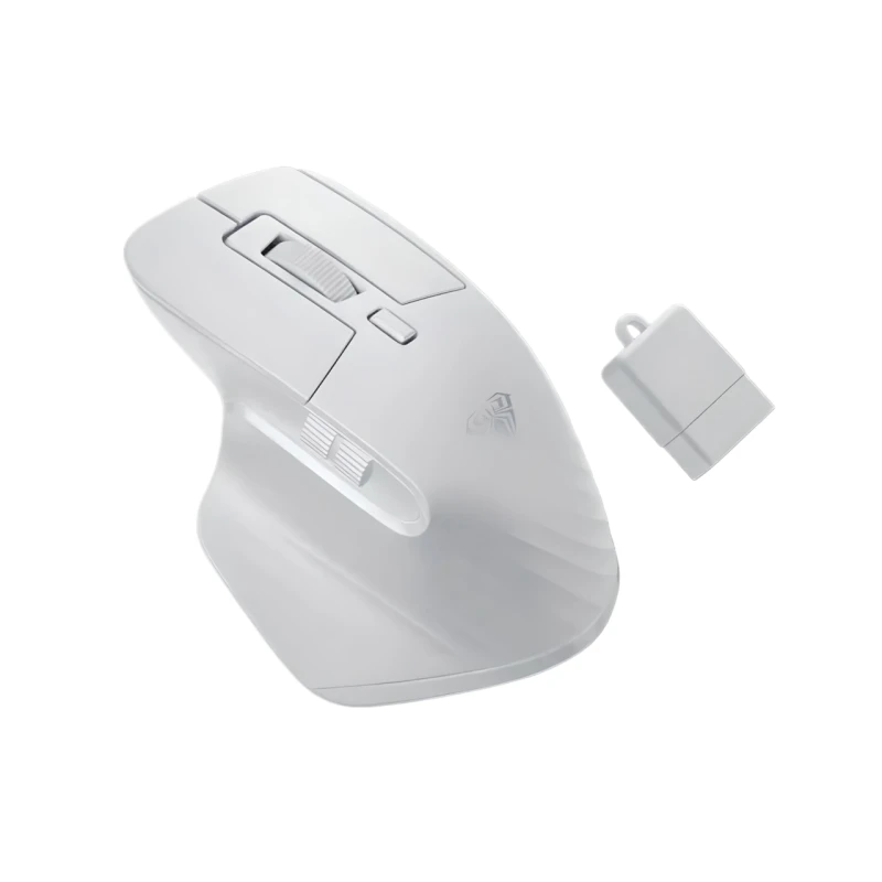 Мініатюрна миша брелок AULA SC150 з бездротовим підключенням, акумулятором, 1600DPI, білий