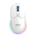 Миша ACER OMR220 ігрова з комбінованим підключенням USB, Bluetooth, USB 2.4ГГц, RGB, 8000 DPI, білий