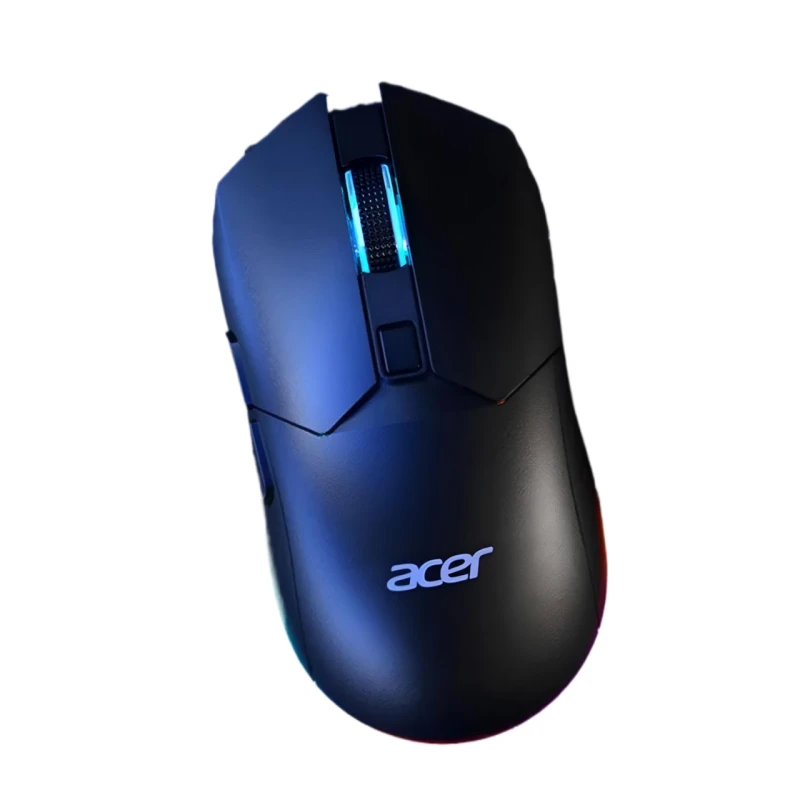 Миша ACER OMR220 ігрова з комбінованим підключенням USB, Bluetooth, USB 2.4ГГц, RGB, 8000 DPI, чорний