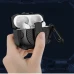 Захисний удароміцний чохол Yoobao для навушників AirPods PRO 2 з карабіном та засувкою, чорний