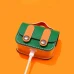 Чехол защитный в виде портфеля Yoobao для наушников AirPods PRO с защелками, черный с белым.