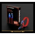 Зарядный кабель TRANSFORMERS TF-A18 USB-C to Type-C 100W, с дисплеем, плетеный, 1м, красно-синий