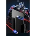 Зарядный кабель TRANSFORMERS TF-A18 USB-C to Type-C 100W, с дисплеем, плетеный, 1м, красно-синий