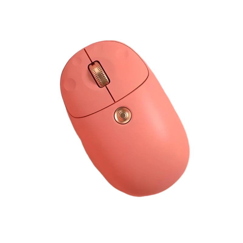 Миша BOW MD198L з бездротовим підключенням Bluetooth та USB 2.4G, акумулятором, 1600DPI, scarlet rose