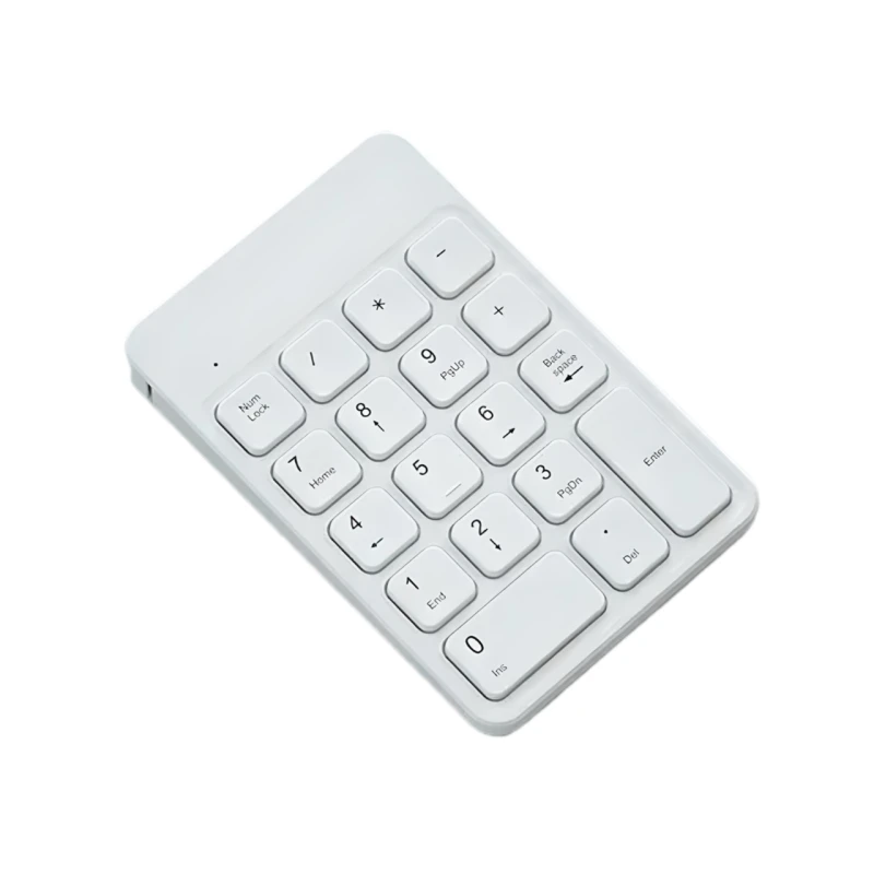 Клавіатура BOW HW157T цифрова бездротова USB 2,4G, біла