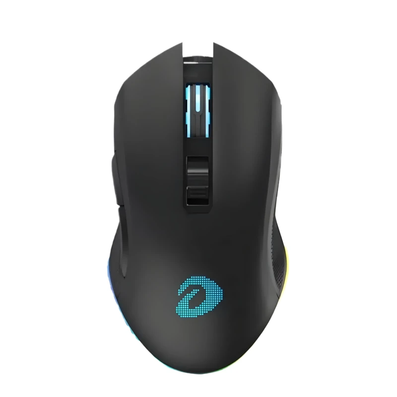 Миша DAREU EM905 Pro ігрова з комбінованим підключенням USB та USB2.4G, з RGB, 6000 DPI, чорна