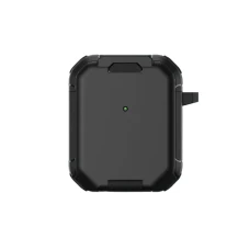 Захисний кейс-чохол Yoobao для навушників AirPods 2 з карабіном, тримачем для телефону, клямкою, чорний