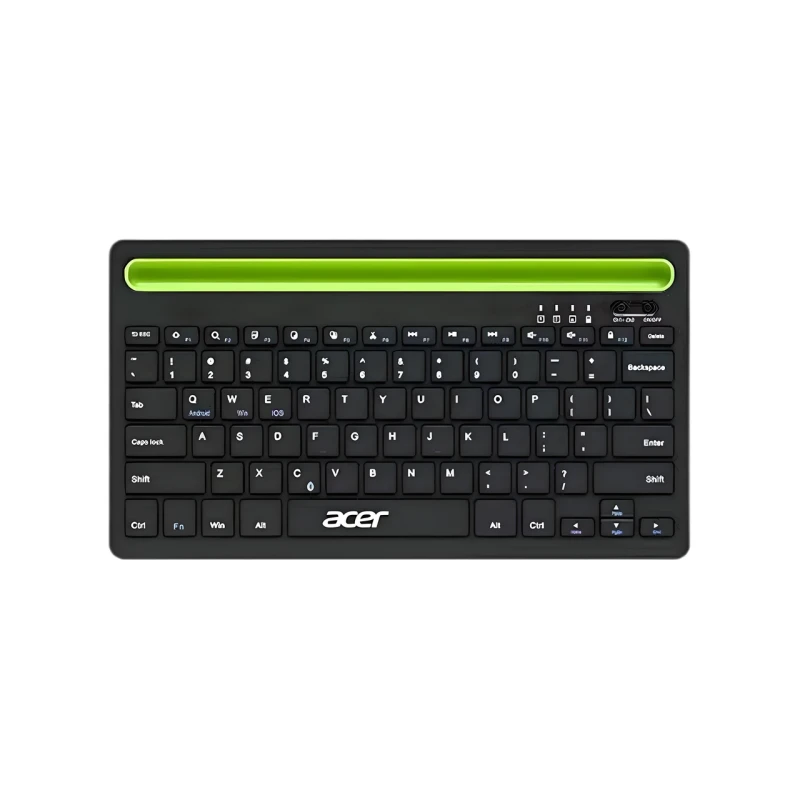 Бездротова клавіатура ACER OKR212 з підключенням по Bluetooth та USB2.4G, з акумулятором, чорний