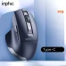 Миша Inphic M9 бездротова з підключенням через USB 2.4G та 2400 DPI, сіра