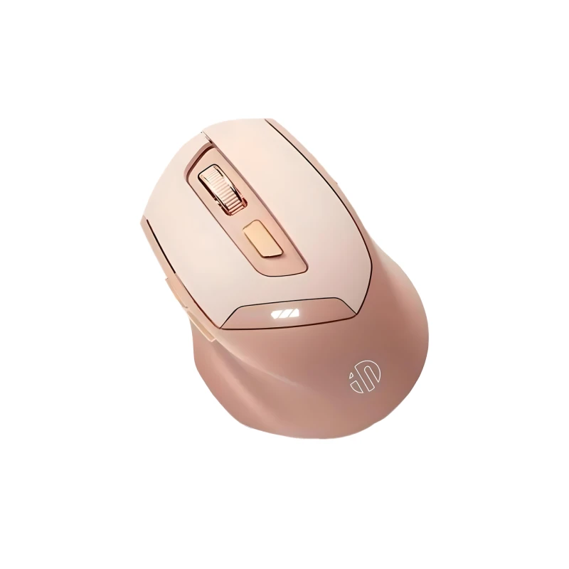 Миша Inphic DR8 бездротова Bluetooth + USB 2.4ГГц та 1600 DPI, milk tea