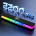 Бездротова колонка PHILIPS SPA6109 з регульованим RGB підсвічуванням, 2200 mAh, чорна