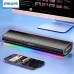 Бездротова колонка PHILIPS SPA5109 з регульованим RGB підсвічуванням, 1800 mAh, чорна