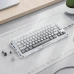 Клавіатура GravaStar Mercury K1 із комбінованим підключенням - Градієнтний білий