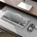 Клавіатура GravaStar Mercury K1 із комбінованим підключенням - Градієнтний білий