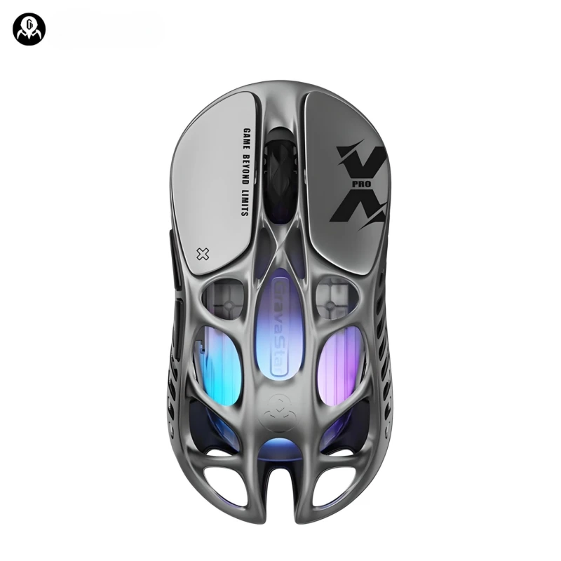 Миша GravaStar Mercury X Pro 8K ігрова з комбінованим підключенням, Interstellar Silver
