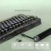 Клавіатура GravaStar Mercury K1 Lite із комбінованим підключенням - Transparent Black