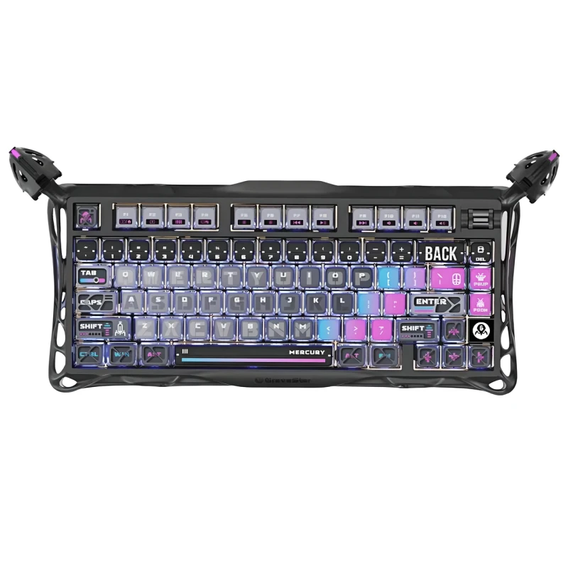 Клавіатура GravaStar Mercury K1 Pro із комбінованим підключенням - Galaxy Black